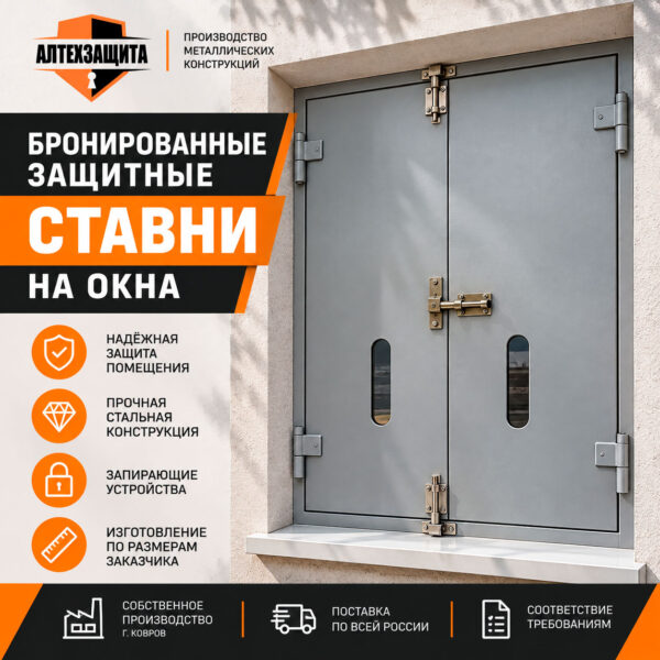 Бронированные защитные ставни на окна