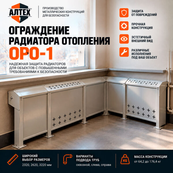 Ограждение радиатора отопления ОРО-1