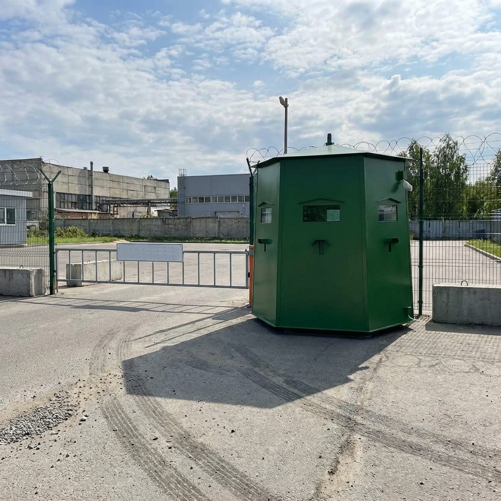 Бронеколпак четырехгранный с большой дверью Бр4