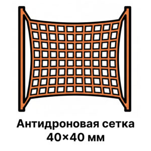 Антидроновая сетка 40×40 мм