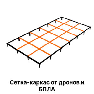 Сетка-каркас от дронов и БПЛА из уголка